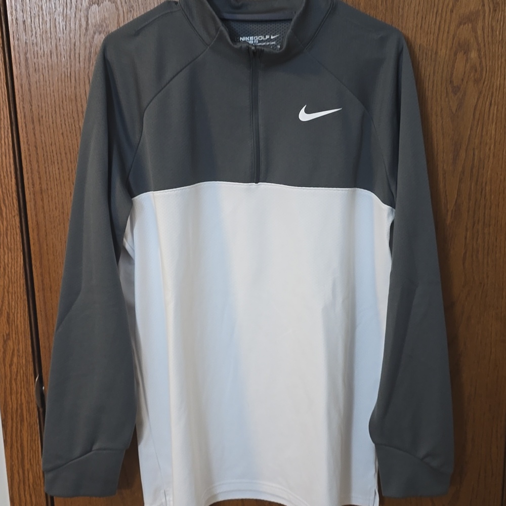 Nike Quarter Zip XL White and Gray